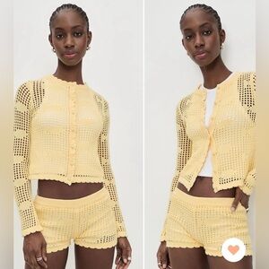 👸🏻 HOST PICK 👸🏻 Bailey Rose Crocheted Cardigan, size Large